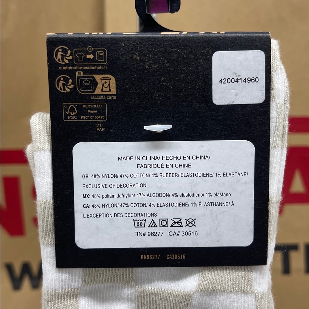 VANS "Off The Wall" Crew socks Checkerboard 
Vans socks (1 pair) - Picture 6 of 16